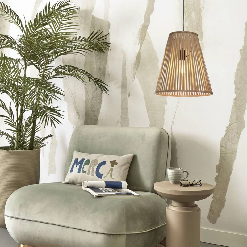 hanglamp Merapi, naturel, 42 cm hoog, E27 från Good&Mojo i Natur – produktbild 3 av 5