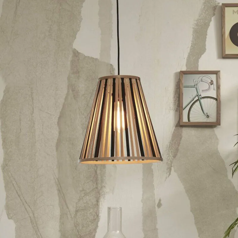 hanglamp Merapi, naturel/zwart, 30 cm, E27 från Good&Mojo i Natur, Svart – produktbild 1 av 5