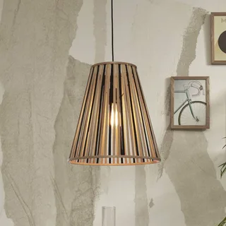 hanglamp Merapi, naturel/zwart, 42 cm, E27 de Good&Mojo en Naturel, Noir – photo produit 1 sur 5
