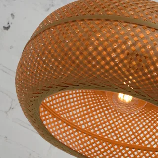Suspension Palawan - Bois naturel - Bambou de Good&Mojo en Naturel, Nikkel – photo produit 4 sur 5