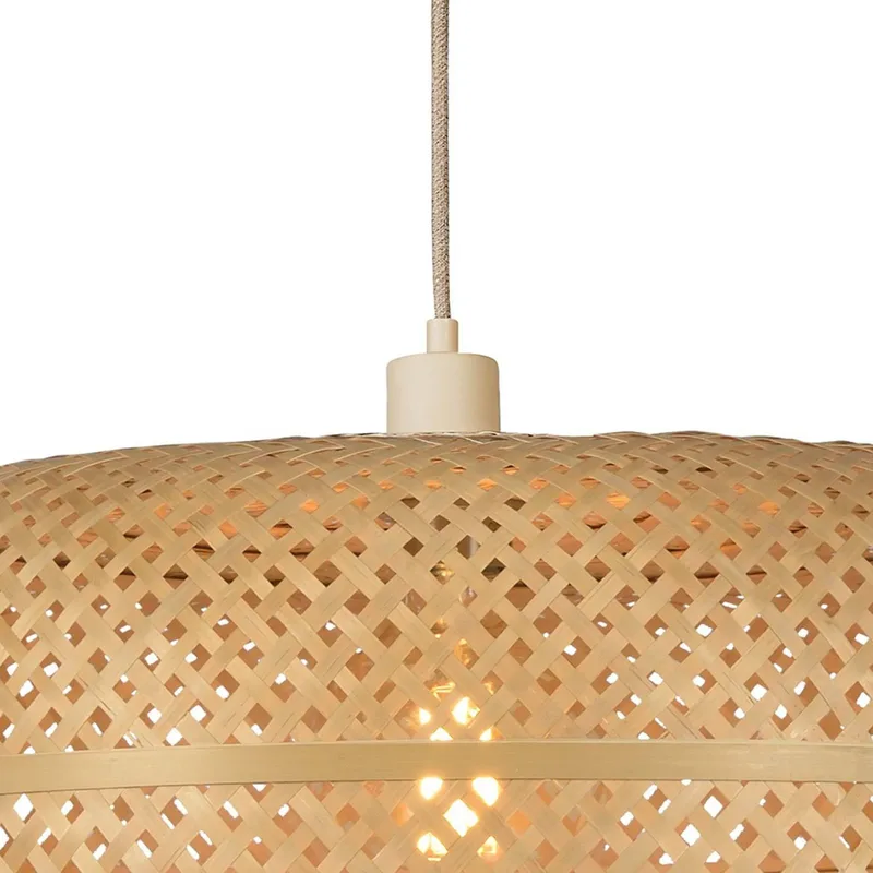 Suspension Palawan - Bois naturel - Bambou de Good&Mojo en Naturel, Nikkel – photo produit 1 sur 5