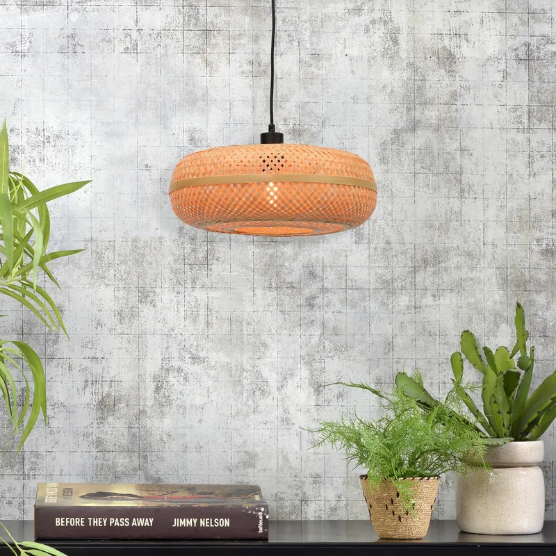 hanglamp Palawan, naturel, Ø 40 cm, bamboe, E27 från Good&Mojo i Natur – produktbild 2 av 5