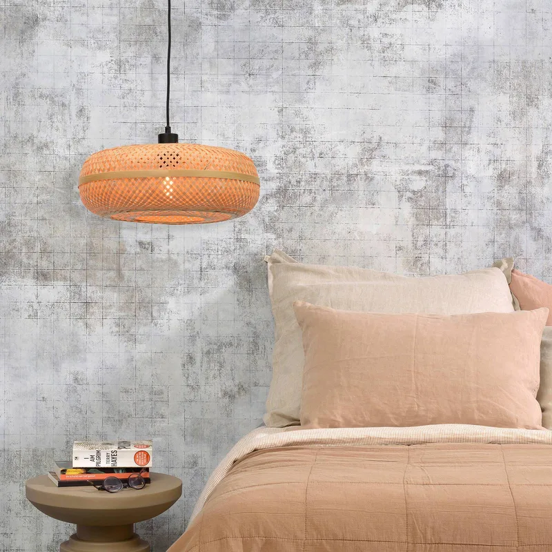 hanglamp Palawan, naturel, Ø 40 cm, bamboe, E27 från Good&Mojo i Natur – produktbild 3 av 5