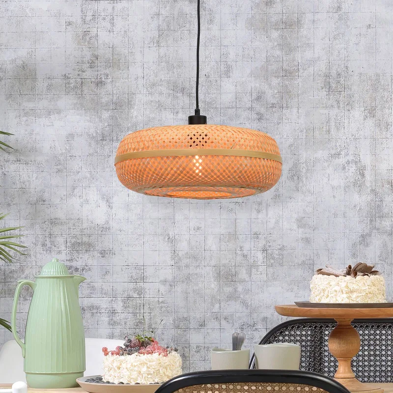 hanglamp Palawan, naturel, Ø 40 cm, bamboe, E27 från Good&Mojo i Natur – produktbild 1 av 5