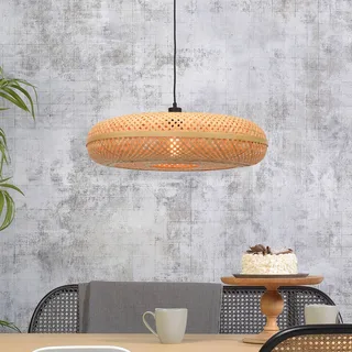 hanglamp Palawan, naturel, Ø 60 cm, bamboe, E27 de Good&Mojo en Naturel – photo produit 1 sur 5