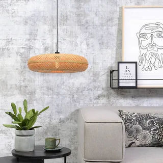 hanglamp Palawan, naturel, Ø 60 cm, bamboe, E27 de Good&Mojo en Naturel – photo produit 3 sur 5