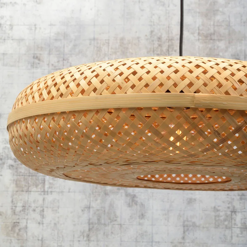 hanglamp Palawan, naturel, Ø 60 cm, bamboe, E27 de Good&Mojo en Naturel – photo produit 5 sur 5