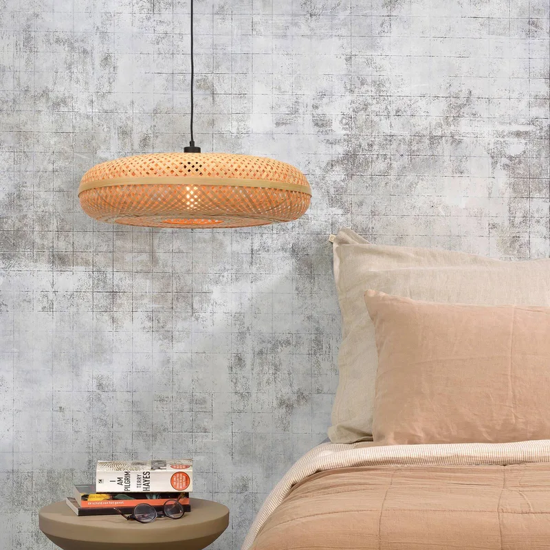 hanglamp Palawan, naturel, Ø 60 cm, bamboe, E27 de Good&Mojo en Naturel – photo produit 2 sur 5