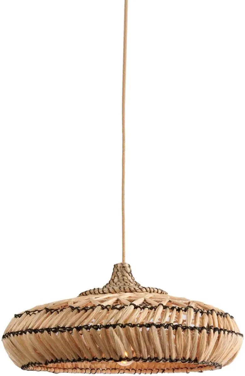 Hanglamp Rinjani - Bruin - Ø50x250cm - Modern - Hanglampen Eetkamer, Slaapkamer, Woonkamer von Good&Mojo in Natur – Produktfoto