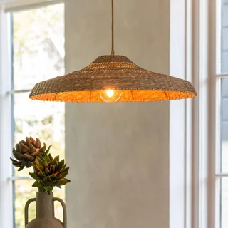 hanglamp Santorini, Ø 60 cm, naturel, zeegras, E27 fra Good&Mojo i Natur – produktbillede 1 af 4