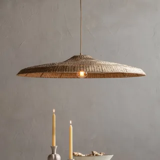 Suspension Santorini - Beige - Herbe marine de Good&Mojo en Naturel – photo produit 2 sur 4