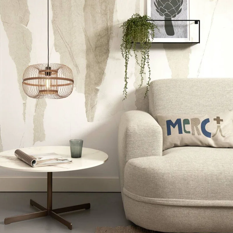 Hokkaido hanglamp, hoogte 25 cm, naturel från Good&Mojo i Natur – produktbild 2 av 5