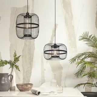 Hokkaido hanglamp, hoogte 38 cm de Good&Mojo en Noir – photo produit 5 sur 5