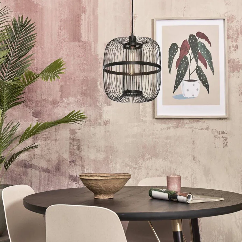 Hokkaido hanglamp, hoogte 38 cm de Good&Mojo en Noir – photo produit 1 sur 5