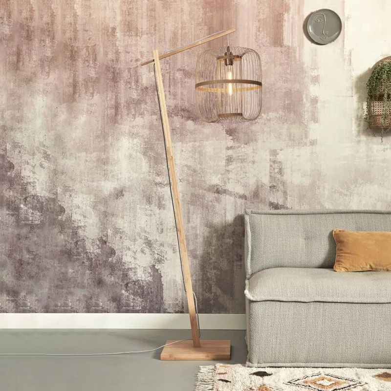 Hokkaido vloerlamp, 176 cm, naturel de Good&Mojo en Naturel – photo produit 2 sur 5