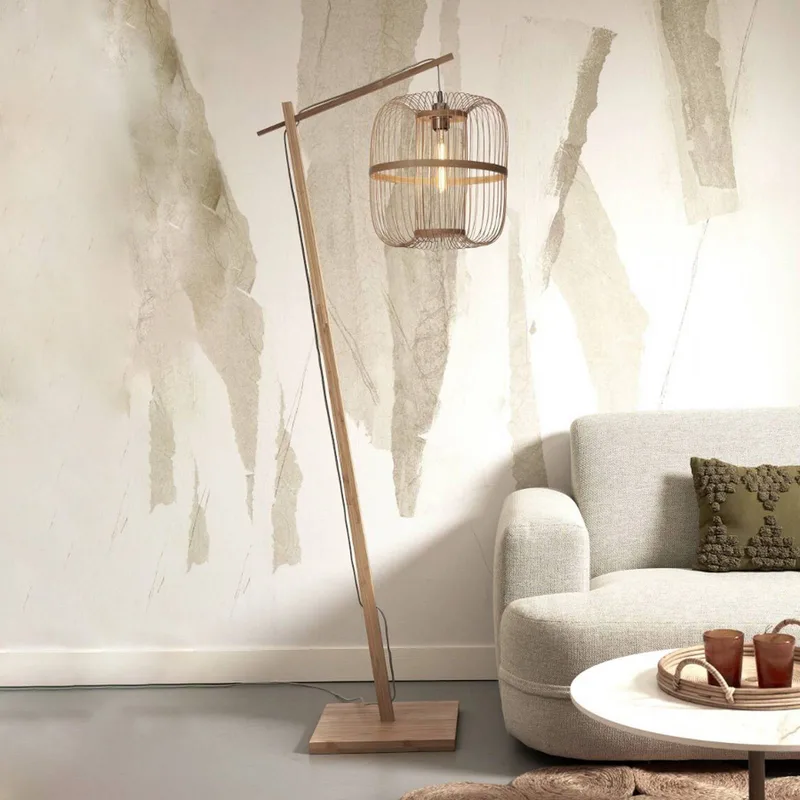 Hokkaido vloerlamp, 176 cm, naturel de Good&Mojo en Naturel – photo produit 1 sur 5