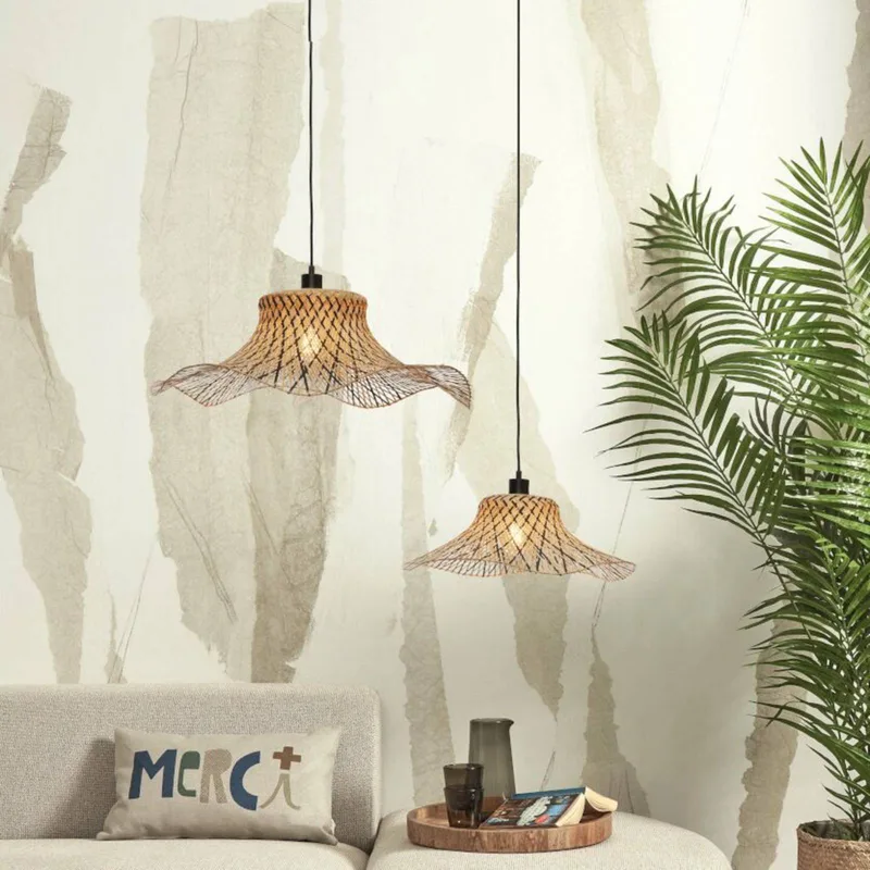Ibiza hanglamp Ø 50 cm fra Good&Mojo i Sort, Natur – produktbillede 3 af 5