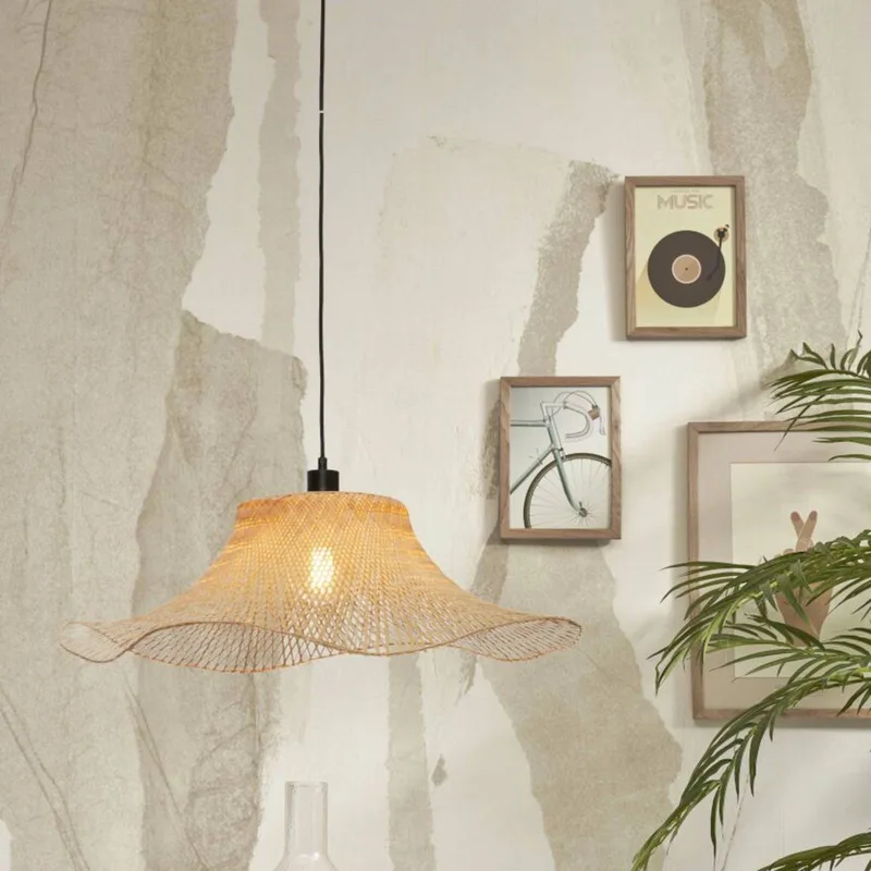 Ibiza hänglampa Ø 65 cm natur från Good&Mojo i Natur – produktbild 2 av 5
