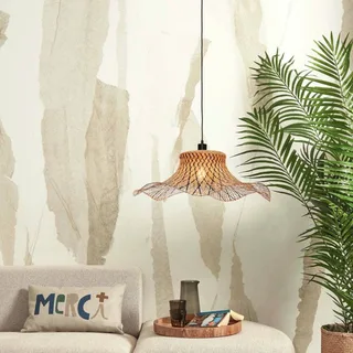 Ibiza hanglamp Ø 65 cm von Good&Mojo in Schwarz, Natur – Produktfoto 2 von 4