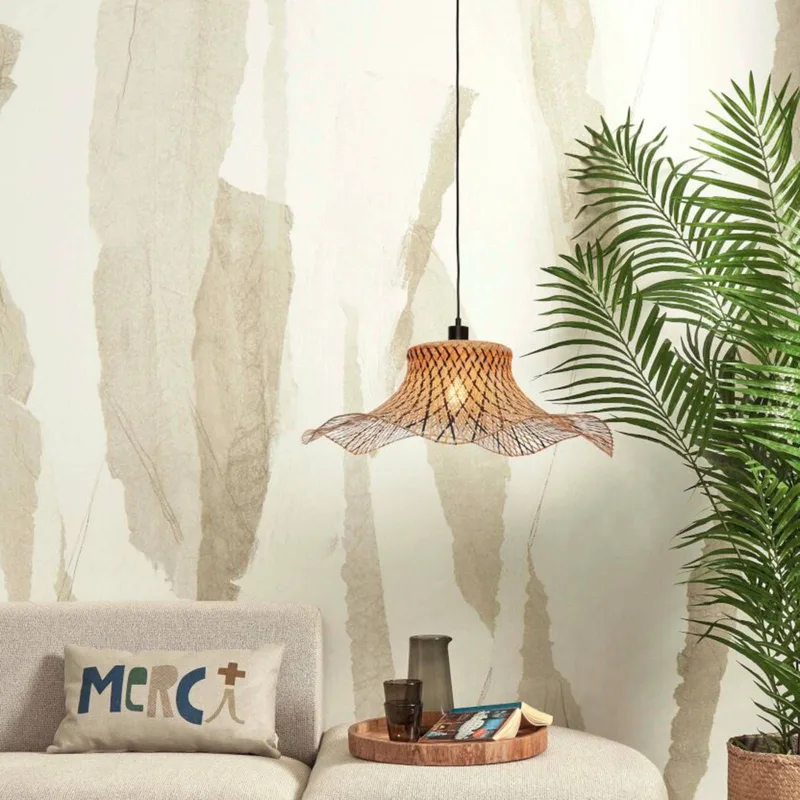 Ibiza hanglamp Ø 65 cm von Good&Mojo in Schwarz, Natur – Produktfoto 2 von 4