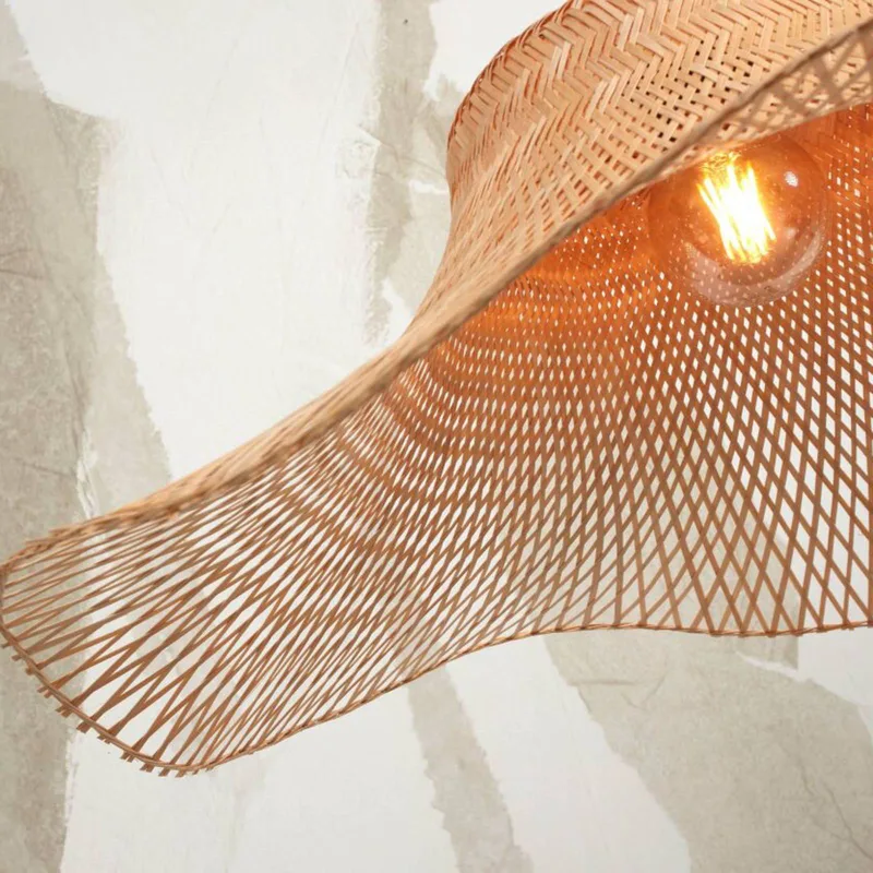 Ibiza golvlampa Ø 65 cm vit/natur från Good&Mojo i Vit, Natur – produktbild 3 av 5