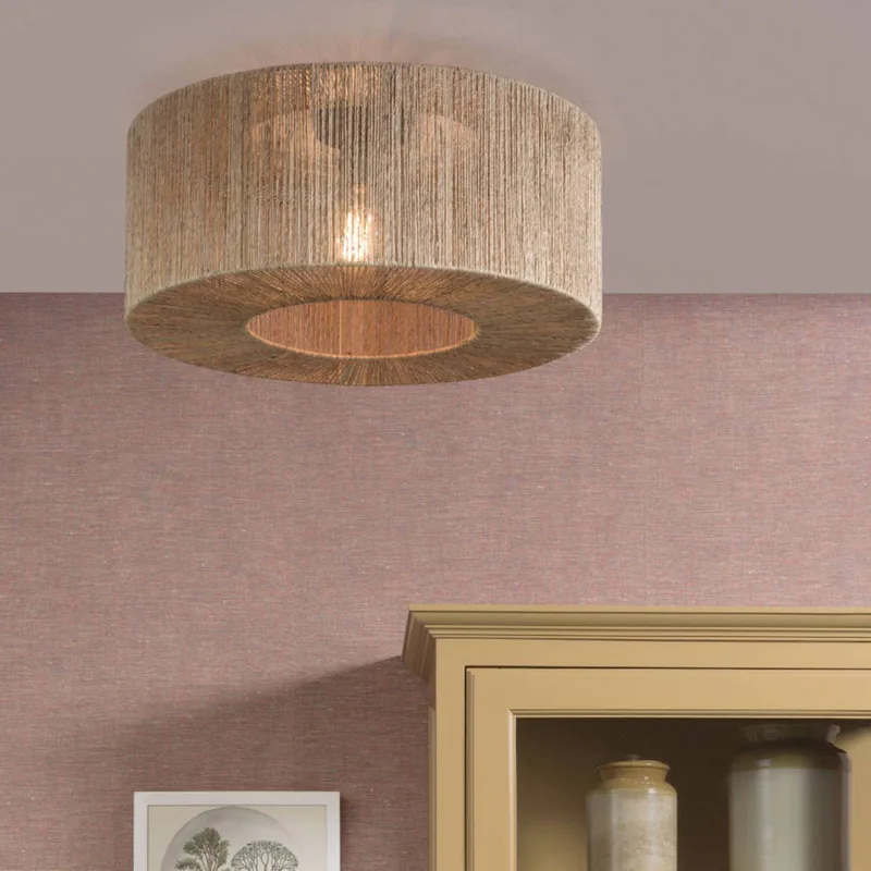 Iguazu-deken, cilindrisch, naturel, Ø 60 cm de Good&Mojo en Naturel – photo produit 1 sur 5