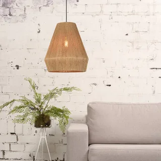 Iguazu hanglamp, kegelvormig, naturel, Ø 40 cm fra Good&Mojo i Natur, Sort – produktbillede 3 af 5