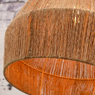 Iguazu hanglamp, kegelvormig, naturel, Ø 40 cm fra Good&Mojo i Natur, Sort – produktbillede 4 af 5