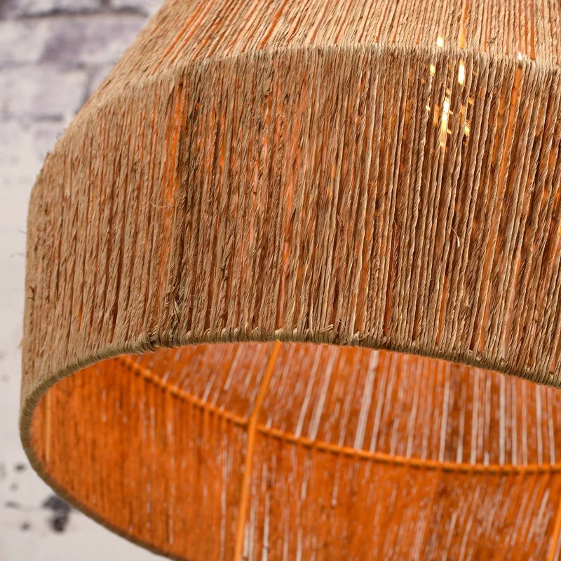 Iguazu hanglamp, kegelvormig, naturel, Ø 40 cm fra Good&Mojo i Natur, Sort – produktbillede 4 af 5
