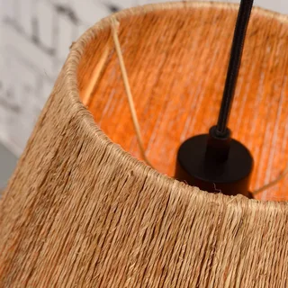 Iguazu hanglamp, kegelvormig, naturel, Ø 40 cm fra Good&Mojo i Natur, Sort – produktbillede 5 af 5