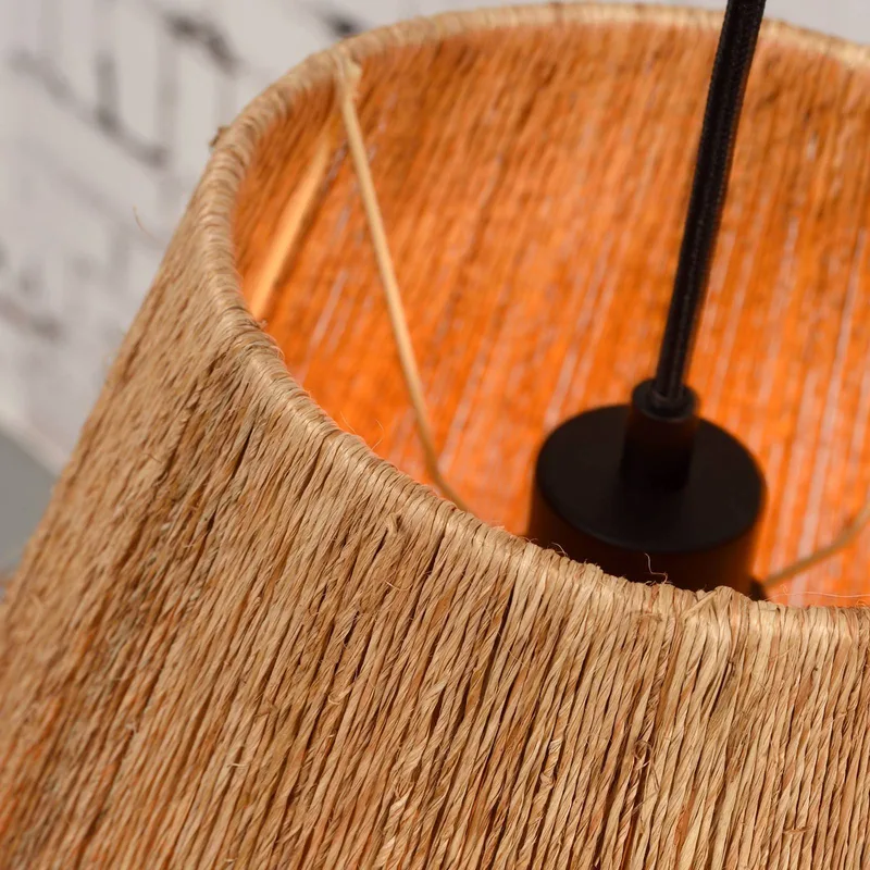 Iguazu hanglamp, kegelvormig, naturel, Ø 40 cm fra Good&Mojo i Natur, Sort – produktbillede 5 af 5