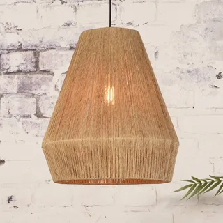 Iguazu hanglamp, kegelvormig, naturel, Ø 40 cm fra Good&Mojo i Natur, Sort – produktbillede 1 af 5