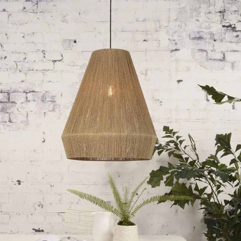 Iguazu hanglamp, kegelvormig, naturel, Ø 50 cm von Good&Mojo in Natur – Produktfoto 1 von 5