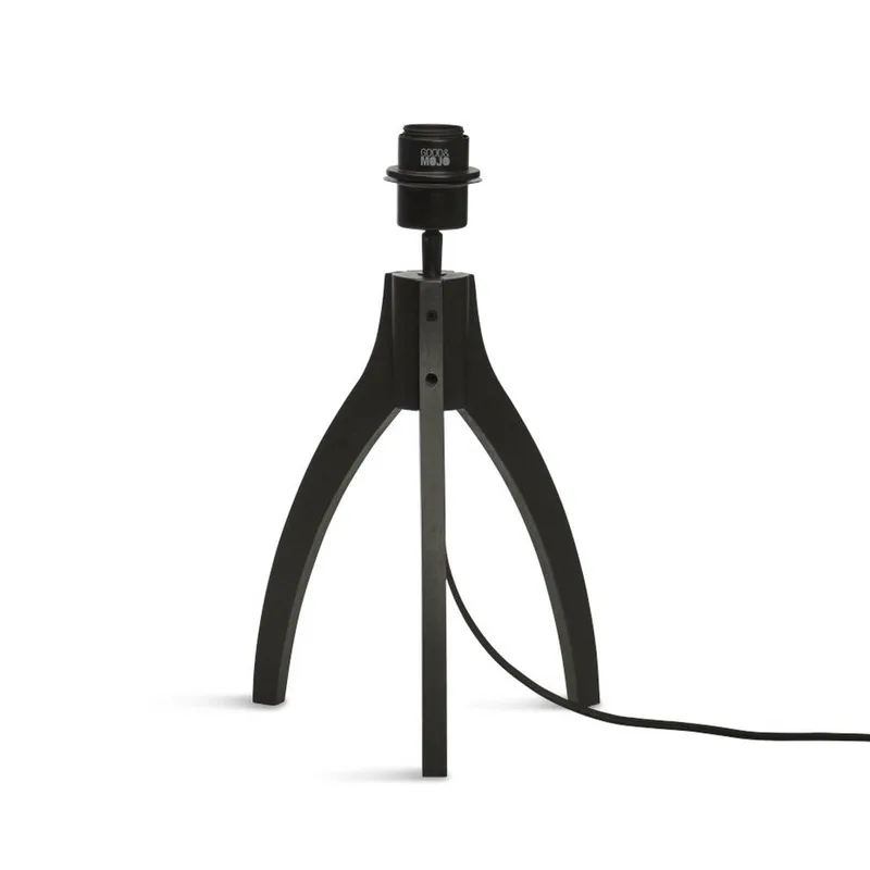 Lampe de table textile noir ø30cm de Good&Mojo en Noir – photo produit 3 sur 5