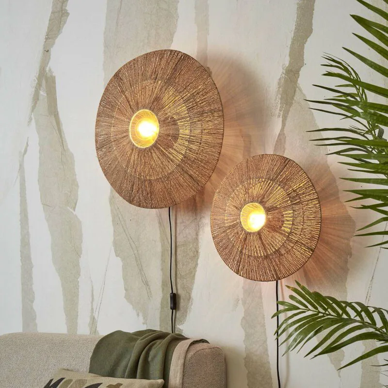 Iguazu wandlamp Ø 40 cm naturel de Good&Mojo en Naturel – photo produit 5 sur 5