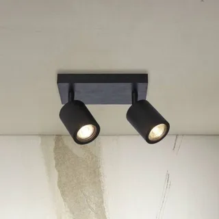 Java plafondlamp, 2-lamps fra Good&Mojo i Sort – produktbillede 1 af 5