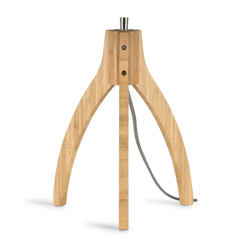 Lampe de table bambou brun ø18cm de Good&Mojo en Naturel – photo produit 4 sur 5