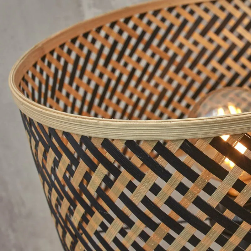 Java tafellamp met drie poten, naturel/zwart van Good&Mojo in Naturel, Zwart – productfoto 3 van 5