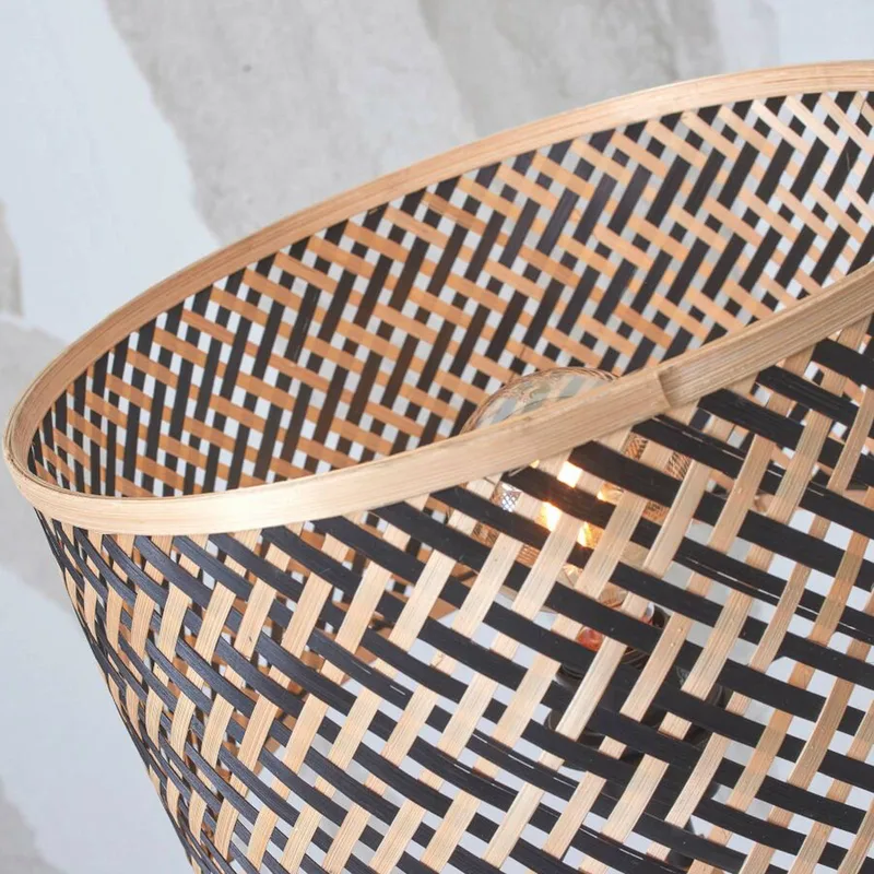 Java tafellamp met drie poten, naturel/zwart van Good&Mojo in Naturel, Zwart – productfoto 4 van 5