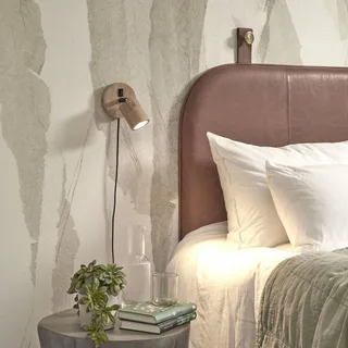 Java wandlamp, stekker, 1-lamp, naturel fra Good&Mojo i Natur – produktbillede 3 af 4