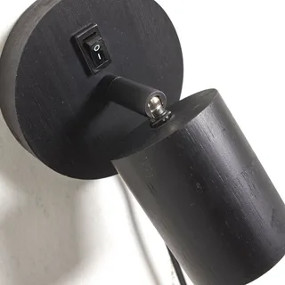 Java wandlamp, stekker, 1-lamp från Good&Mojo i Svart – produktbild 4 av 4