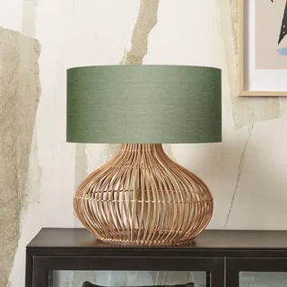 Kalahari bordslampa 47 cm grön från Good&Mojo i Licht hout, Grön – produktbild 1 av 3