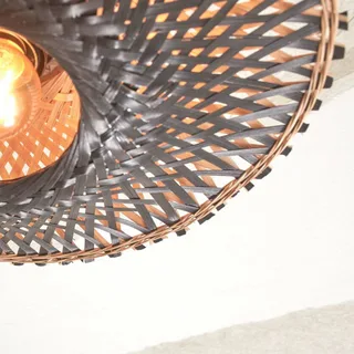 Kalimantan deken Ø 30 cm de Good&Mojo en Noir – photo produit 2 sur 5