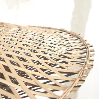 Kalimantan deken Ø 30 cm von Good&Mojo in Schwarz, Natur – Produktfoto 5 von 5