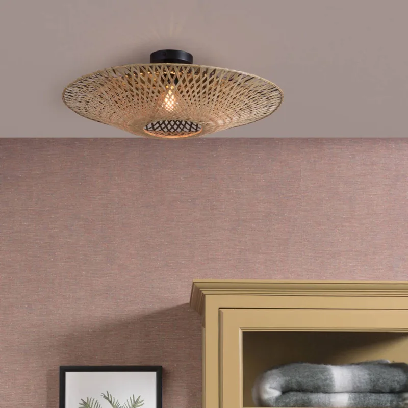 Kalimantan plafondlamp naturel, Ø 60 cm fra Good&Mojo i Natur – produktbillede 1 af 5