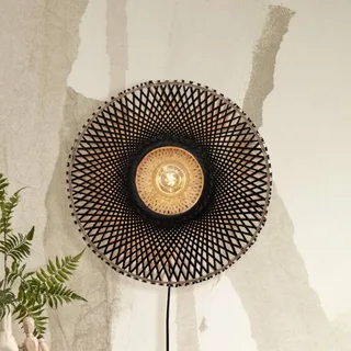 Kalimantan Wand, zwart/naturel, Ø 44 cm från Good&Mojo i Svart – produktbild 1 av 5