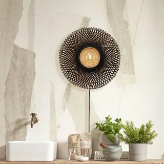 Kalimantan Wand, zwart/naturel, Ø 44 cm från Good&Mojo i Svart – produktbild 2 av 5