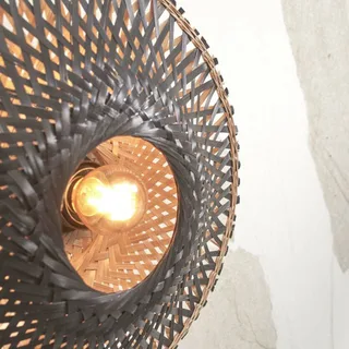 Kalimantan wandlamp Ø 30 cm från Good&Mojo i Svart – produktbild 4 av 5