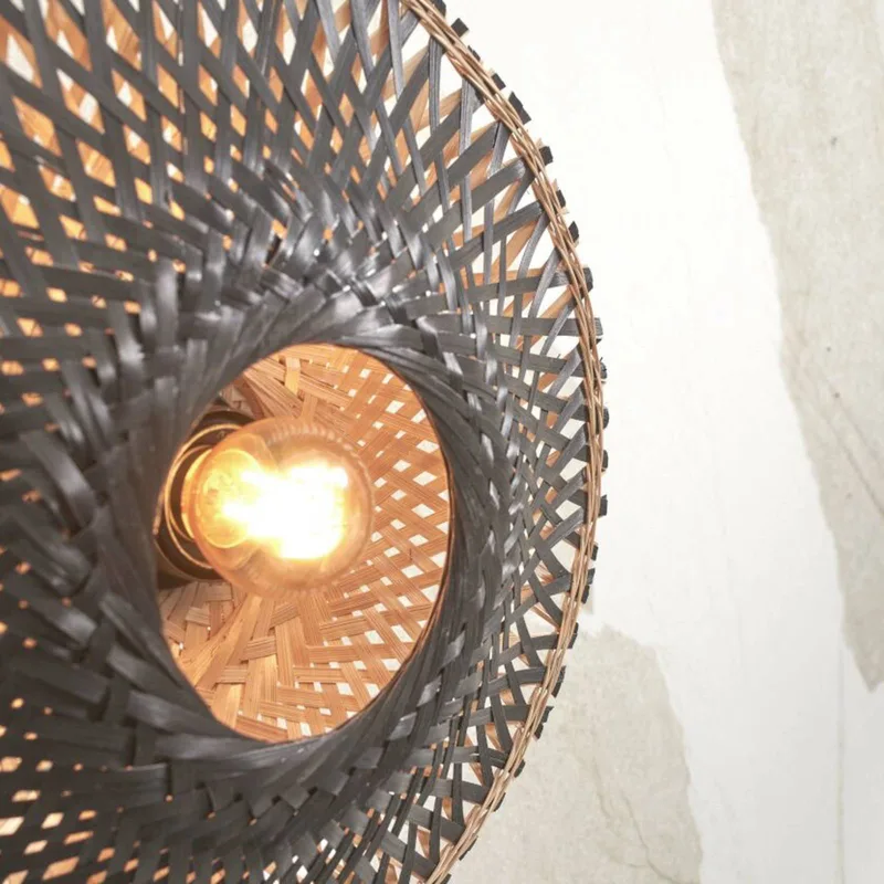 Kalimantan wandlamp Ø 30 cm från Good&Mojo i Svart – produktbild 4 av 5