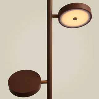 LED vloerlamp Okinawa, 2-lamps, 146 cm, hout de Good&Mojo en Marron – photo produit 5 sur 5
